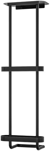 Space-Saving bath towel shower organizer Black