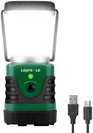 Lighting EVER Rechargeable LED Camping Lantern 1000LM 4400mAh Power Bank