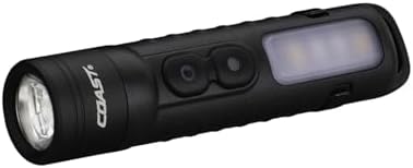 Coast KL35R Rechargeable LED Pocket Flashlight with RED Light