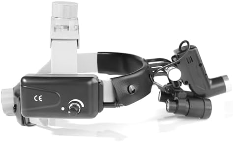 5W LED Headlamp for Loupes with Adjustable Headband and Magnifying Frames