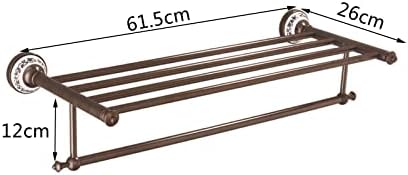 Stylish Brown Antique Brass Dual Tiers Bath Towel Rack
