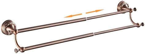 Adjustable Red Copper Bath Towel Holder