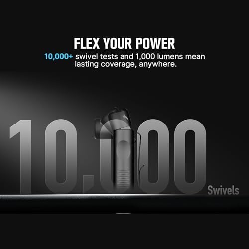 OLIGHT Arkflex Adjustable 1000 Lumens Rechargeable Handheld Flashlight