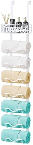 HapiRm Over Door Towel Rack - 8 Tier
