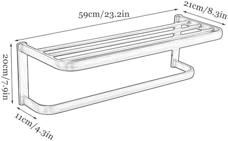 Double-Layer Copper Towel Racks