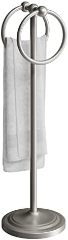 Space-Saving Stainless Steel Towel Holder with Anti-Slip Base