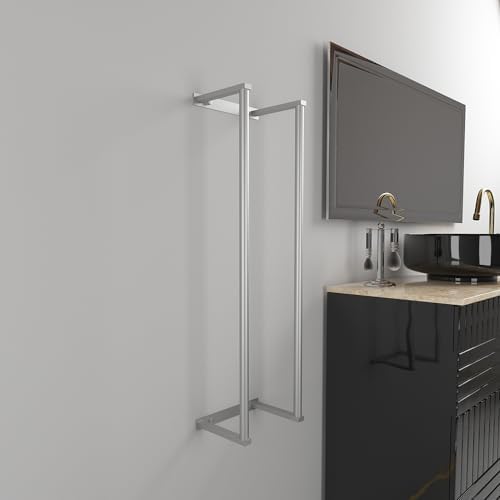 A chic space-saving towel holder