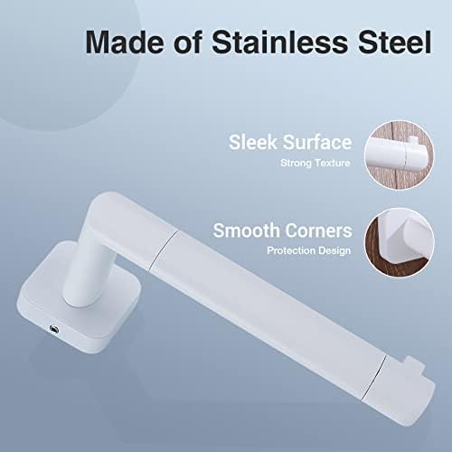 High-Quality White Bathroom Towel Bar Set with Stainless Steel 4-Piece