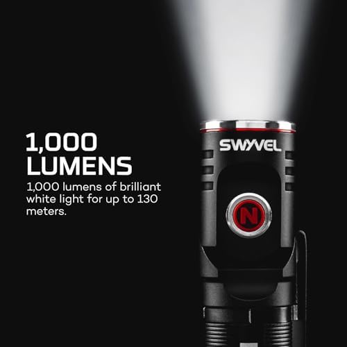 NEBO SWYVEL - Wireless Rechargeable Aluminum Flashlight with Rotating Head