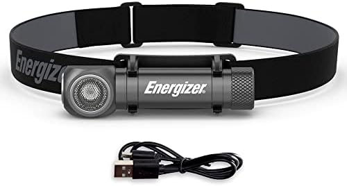 Energizer Rechargeable LED Headlamp X1000 - Ultra-Bright Water-Resistant Turbo Mode Emergency Use