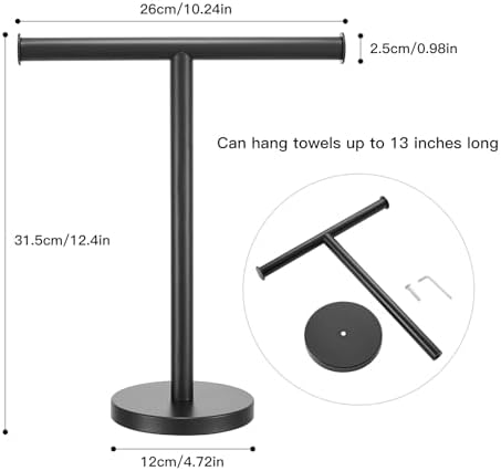 Premium stainless steel towel holder for bathroom kitchen