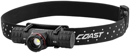 Coast XPH30R Camper 1200 Lumens Camo Beam Headlamp with Dual Power 5 Modes