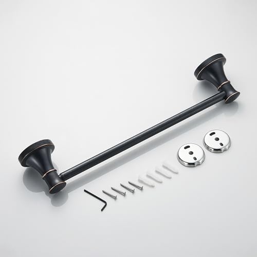 Adjustable Black Bathroom Towel Bar