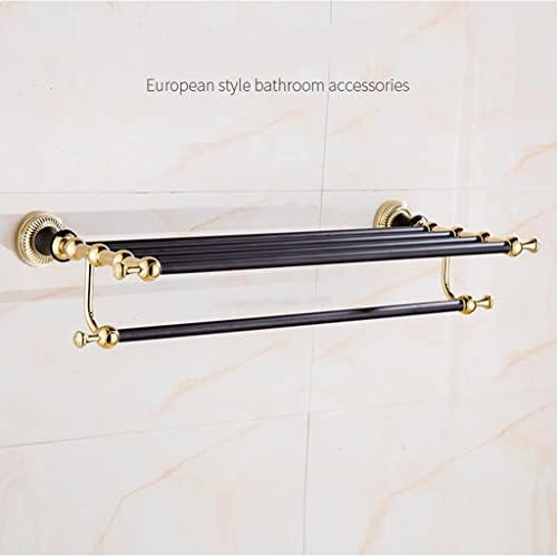 Golden bath towel holder