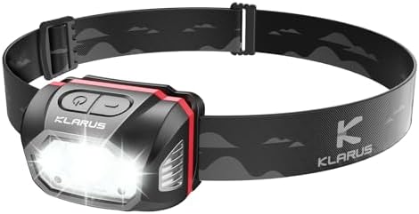 Kluvah HM1 70-Hour Waterproof Rechargeable Headlamp with Motion Sensor