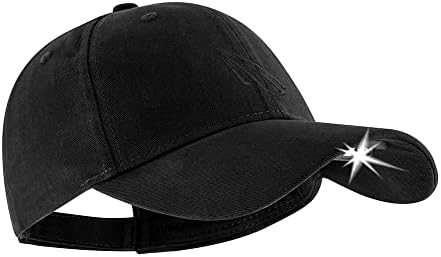 LED Baseball Cap with Built-in Light - Bright Durable and IPX4 Certified