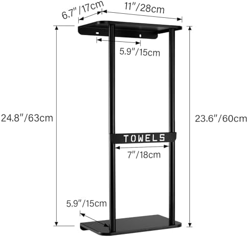 ULUPJ Compact Towel Rack for Small Spaces