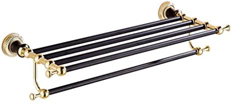 Golden bath towel holder