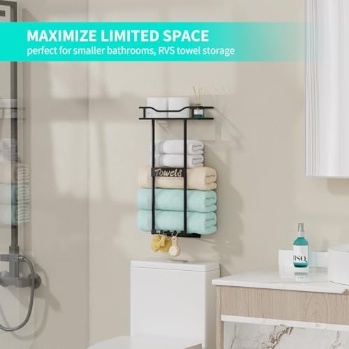 HapiRm Over the Door Towel Rack