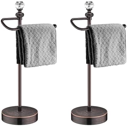 Bathroom Towel Holder with Crystal Ball Stylish Durable Towel Rack for Home