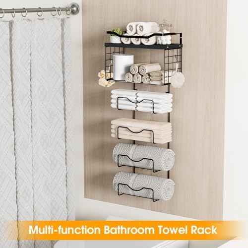 Space-Extending 6-Tier Towel Rack