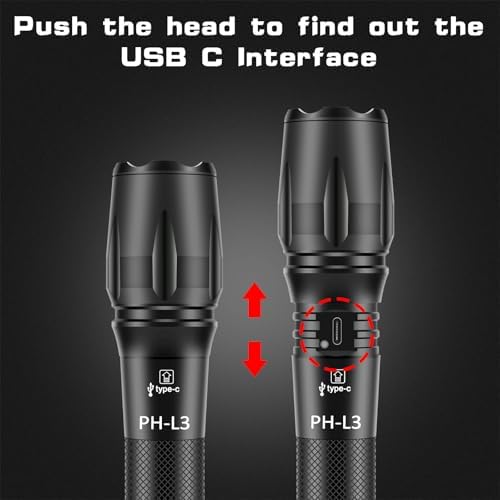 Bright Rechargeable Waterproof Emergency Flashlight