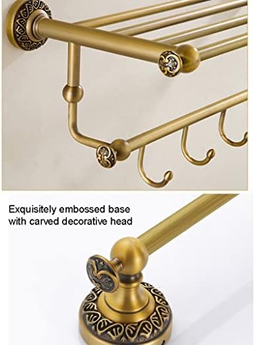Elegant European Antique Copper Bath Towel Rack