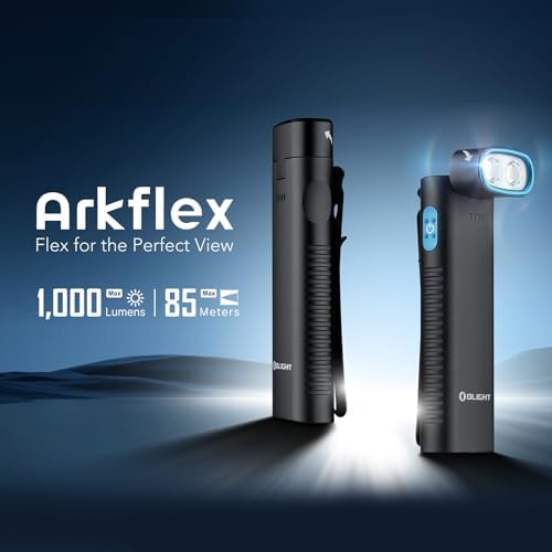 OLIGHT Arkflex Adjustable 1000 Lumens Rechargeable Handheld Flashlight
