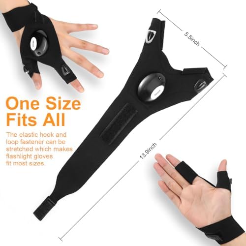 Biuonk LED Flashlight Gloves Comfortable Durable and Functional for Everyday Use
