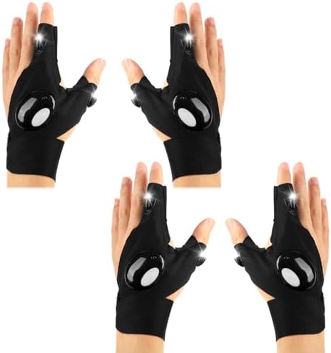 Adjustable LED Flashlight Gloves