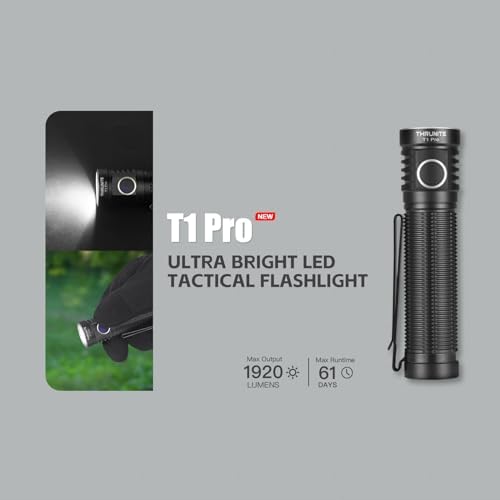 ThruNite T1 Pro 1920 Lumens Rechargeable Cool White Flashlight