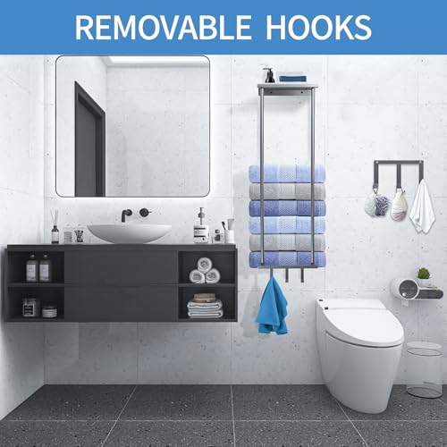 StylishToArray Wall-Mounted Towel Rack Space-Saving Modern Design