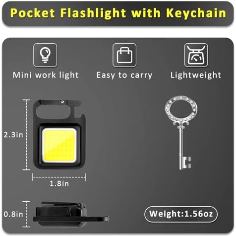 MAKDAK Work Light Keychain 4 Modes