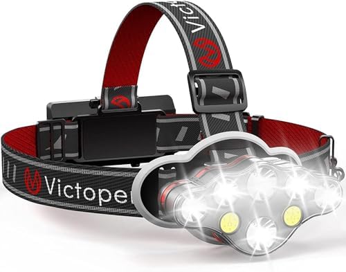 Rechargeable Headlamp 8 LED Modes Waterproof