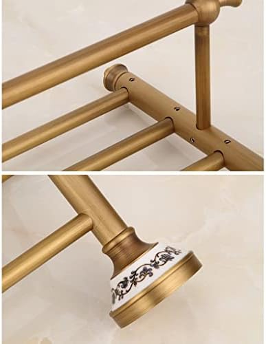 LCZHUJ Antique Brass Towel Rack for Bathroom