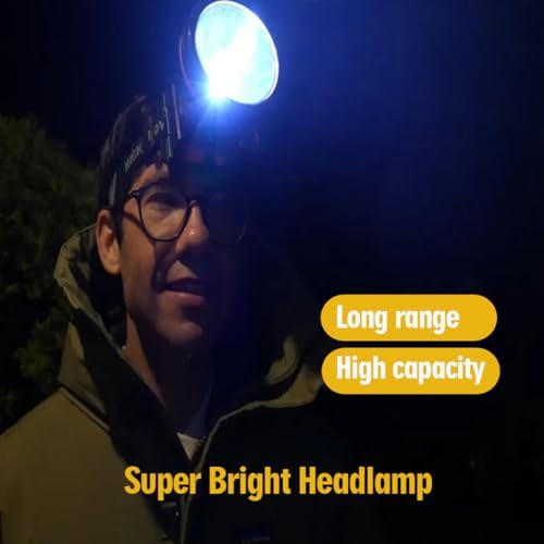 ODEAR Rechargeable LED Spotlight SharpBright Bulbs Long-Range Beam Waterproof Design