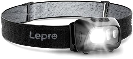 Lepro 1500Lux LED Headlamp IPX4 waterproof with 6 lighting modes