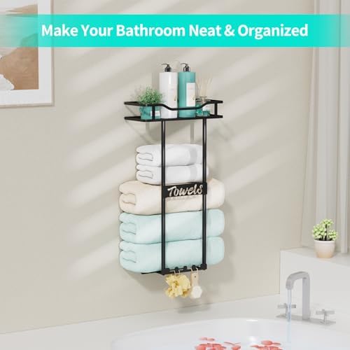 HapiRm Over the Door Towel Rack