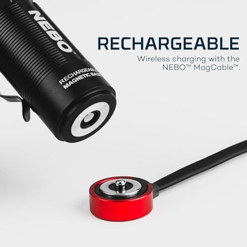 NEBO SWYVEL - Wireless Rechargeable Aluminum Flashlight with Rotating Head