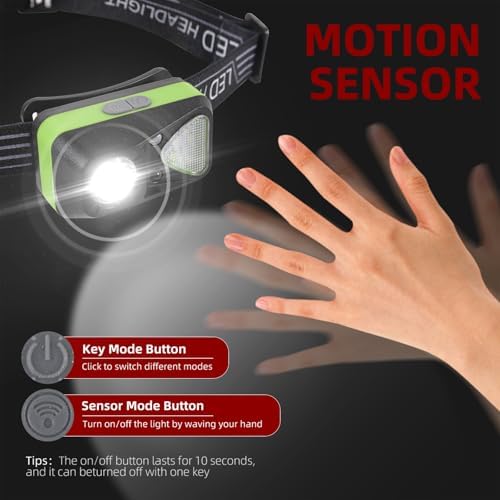 Rechargeable Headlamp 3-Pack WhiteRedOrange
