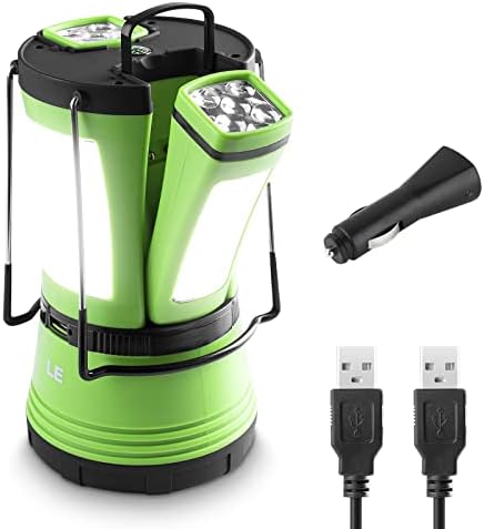 LED Camping Lantern Rechargeable 600LM Detachable Flashlight Camping Essentials