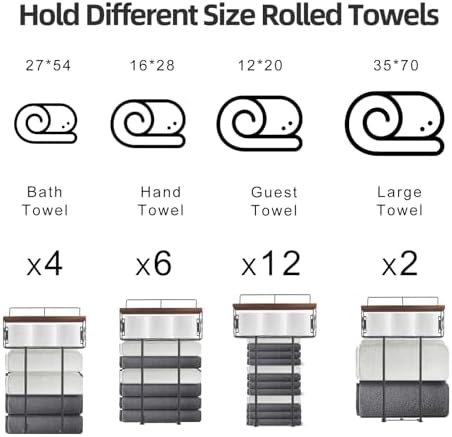 Stylish Wall-Mount Towel Rack for Efficient Storage