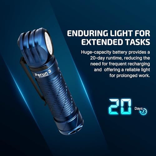 OLIGHT Perun 3 Rechargeable Headlamp Compact EDC Flashlight