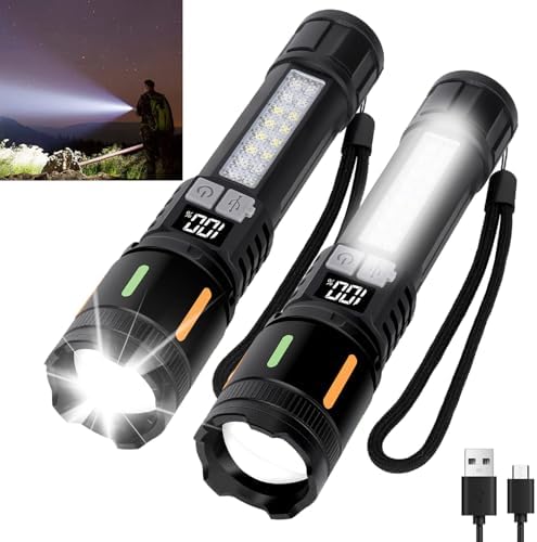 Peascat 2-Piece Rechargeable Handheld Flashlight