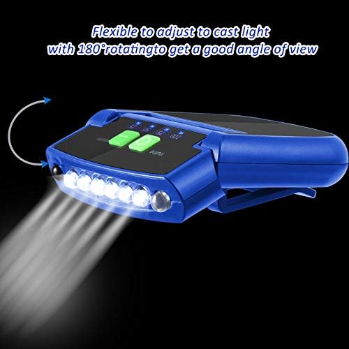 Mudder Cap Lights Rechargeable LED for Camping Fishing