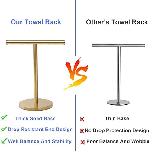 Sturdy Stainless Steel Towel Holder Stand for Bathrooms