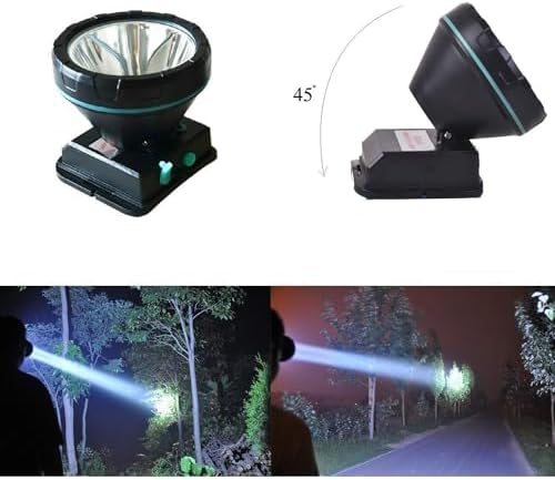 Bright Headlamp - Rechargeable LED Torch for Mining Camping Hiking Fishing