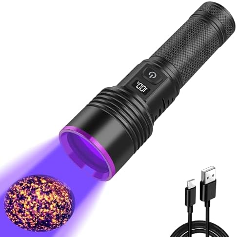 Powerful 365NM UV Flashlight for Pet Urine Scorpion Detection