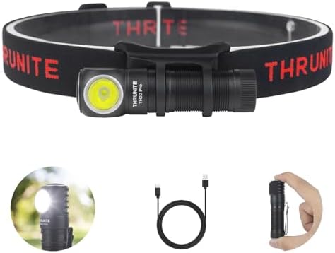 ThruNite TH20 Pro II - 1010 Lumens Rechargeable LED Headlamp for Hiking Camping