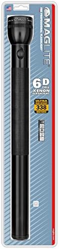 Maglite Heavy-Duty Incandescent 6-Cell D Flashlight Black - S6D016
